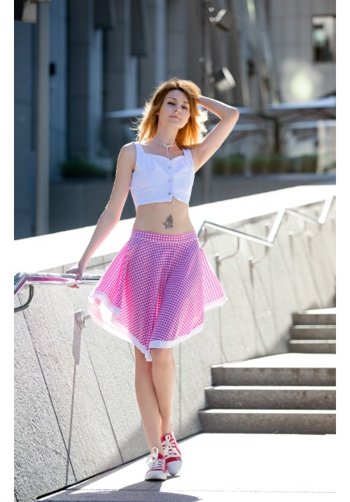 Asymmetric Midi Skirt BIRMA